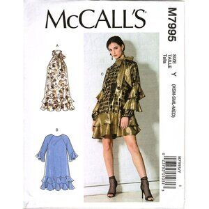 McCall's M7995 Misses XS to M Loose Fitting Dress Uncut Sewing Pattern